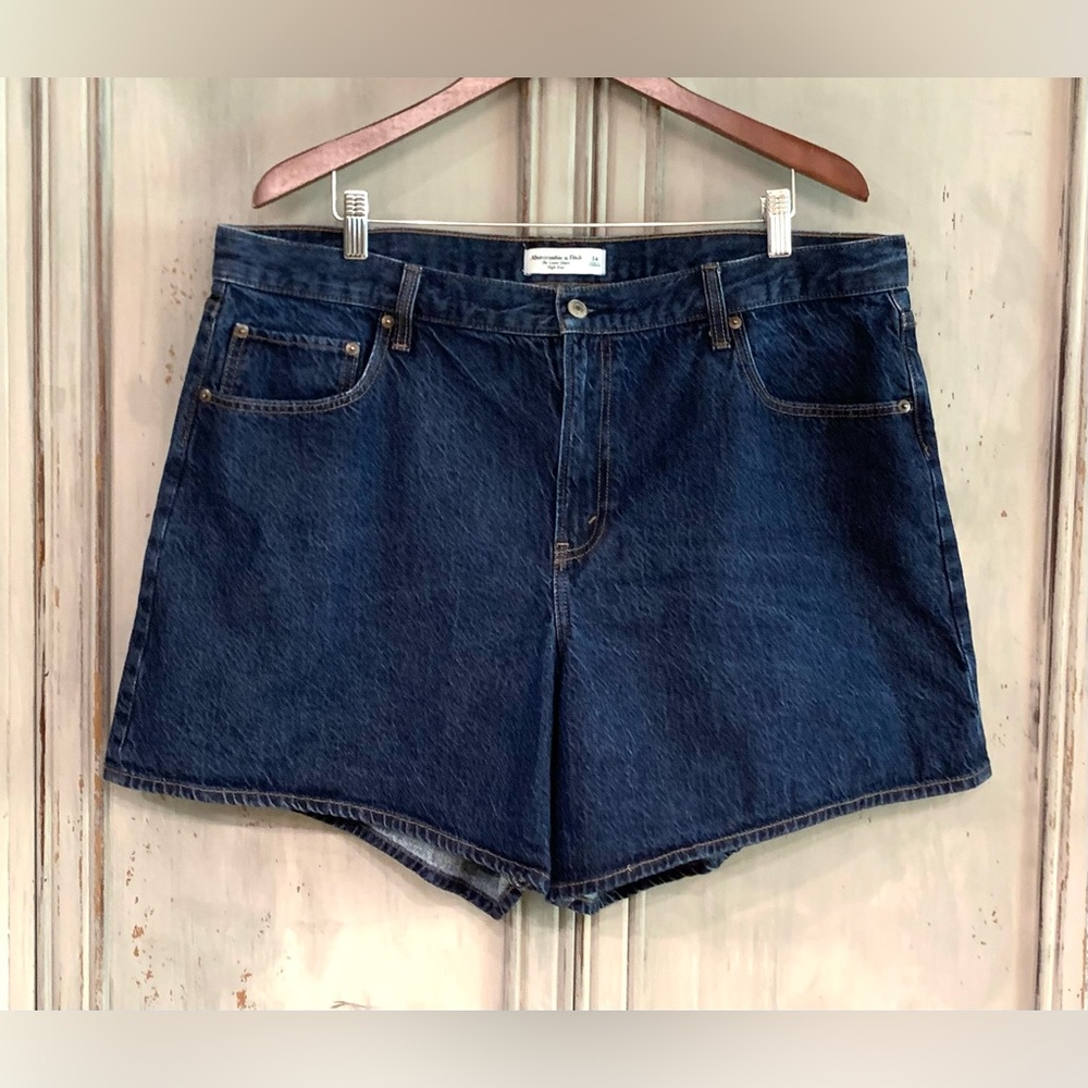 Abercrombie & Fitch Loose Short High Rise Denim Shorts *Sz 34 - Picture 6 of 6
